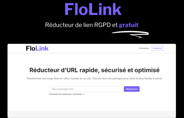 FloLink – Réducteur d’URL rapide, sécurisé et conforme au RGPD